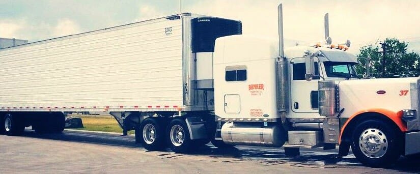 Peterbilt 379 Owner Operator Rig White Orange Peterbilt 379 Owner Operator Rig With Trailer