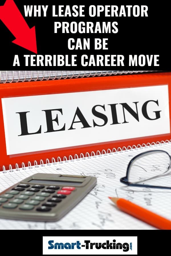 Leasing sign Why Lease Operator Programs can be a Terrible Career Move