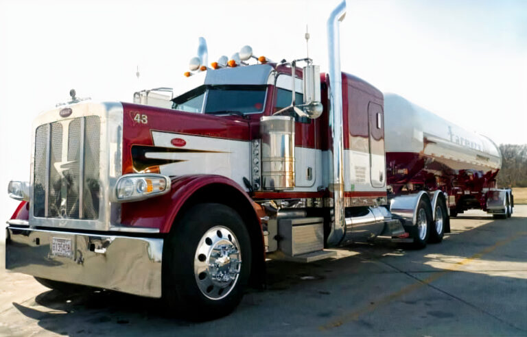 Tanker truck and trailer