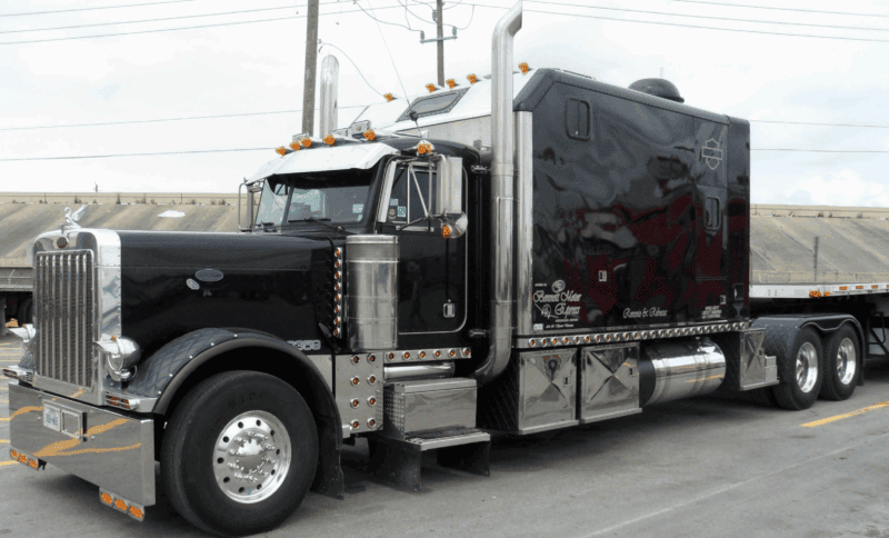 Long Wheelbase Truck in Black.